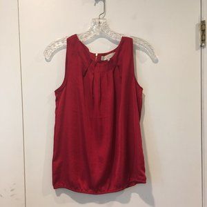 LOFT Women's Red sleeveless blouse